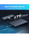 HUB extern Ugreen, "CM219" porturi USB: USB 3.0 x 4, conectare