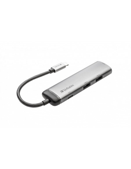 HUB extern VERBATIM, USB 3.0 x 2, HDMI x 1 (4K@30Hz), USB Type