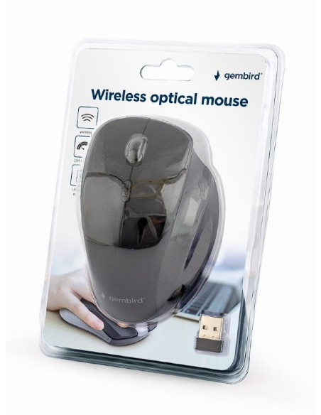 MOUSE GEMBIRD, PC sau NB, wireless, 2.4GHz, optic, 1600 dpi