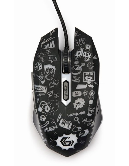 MOUSE GEMBIRD, gaming, cu fir, USB, optic, 3600 dpi