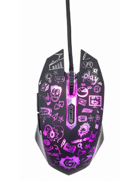MOUSE GEMBIRD, gaming, cu fir, USB, optic, 3600 dpi