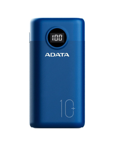 AP10000QCD-DGT-CDB,Baterie portabila A-Data P10000QCD, 10000mAh, 2 x USB, 1 x USB-C, Albastru