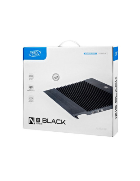 STAND DEEPCOOL notebook 17", sita aluminiu, 2 x fan 14cm, 4 x