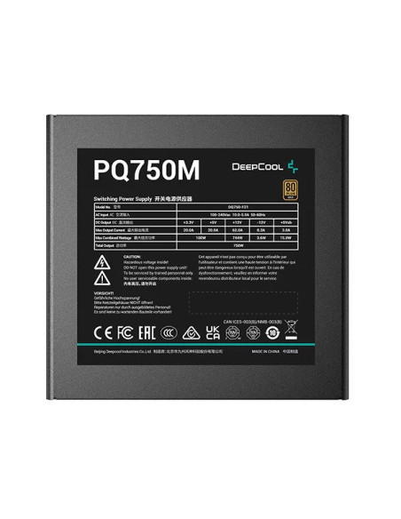 SURSA DeepCool 750W (real), modulara, fan 120mm PWM, 80 Plus