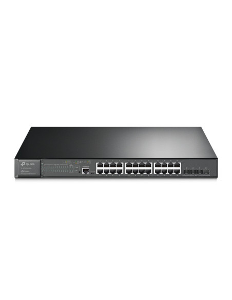 Switch cu management L2 TP-Link, 24 Porturi Gigabit, 4 x SFP+