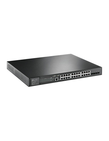 Switch cu management L2 TP-Link, 24 Porturi Gigabit, 4 x SFP+