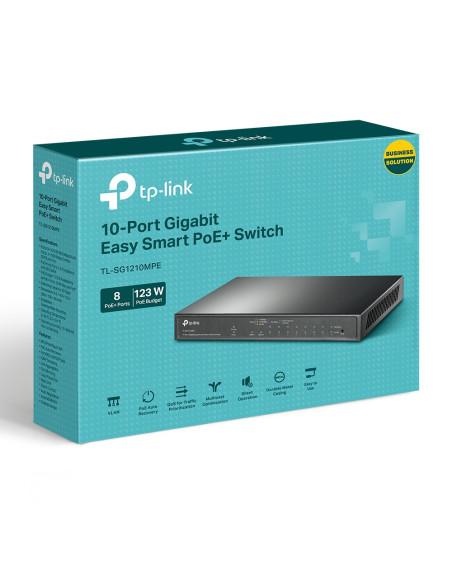SWITCH TP-LINK 10-Port Gigabit Desktop Switch cu 8-Port PoE+