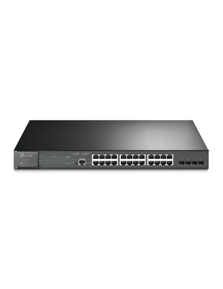 Switch TP-Link cu management L2, 24 Porturi Gigabit POE+, 4