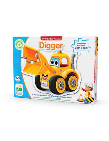 Primul Meu Puzzle De Podea - Excavator,TLJ128619