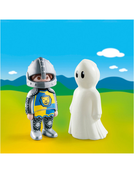 Playmobil - 1.2.3 Cavaler Cu Fantoma,70128