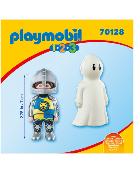 Playmobil - 1.2.3 Cavaler Cu Fantoma,70128