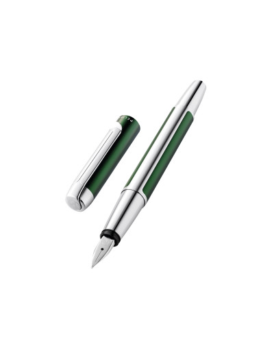 817509,Stilou pura p40 penita m corp argintiu-verde