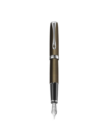 40217021,Stilou excellence a2 oxyd brass, penita ef, corp metalic, culoarea alamei oxidate mat, accesorii cromate