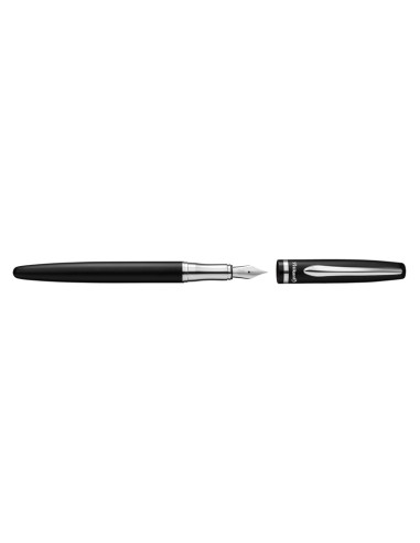807074,Stilou metal jazz elegance negru, penita m, 1 patron mare inclus