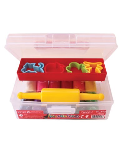 PL312,Plastilina Daco PL312, 12 culori, 375 g, 5 accesorii modelaj PL312,Plastilina Daco PL312, 12 culori, 375 g, 5 accesorii modelaj