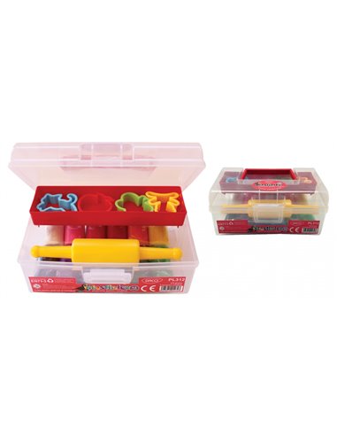 PL312,Plastilina Daco PL312, 12 culori, 375 g, 5 accesorii modelaj PL312,Plastilina Daco PL312, 12 culori, 375 g, 5 accesorii modelaj