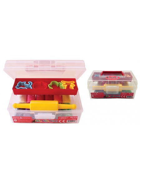 PL312,Plastilina Daco PL312, 12 culori, 375 g, 5 accesorii modelaj PL312,Plastilina Daco PL312, 12 culori, 375 g, 5 accesorii modelaj