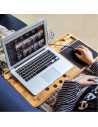 Suport pentru laptop din bambus cu mousepad,MH-04129