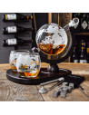 Set decantor whisky Glob Pamantesc Deluxe,MH-04976