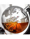 Set decantor whisky Glob Pamantesc Deluxe,MH-04976