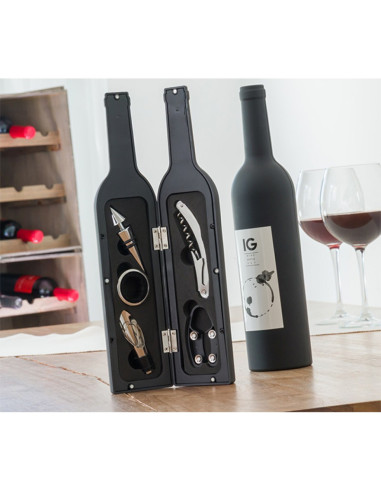 Set de accesorii pentru vin in cutie sub forma de
