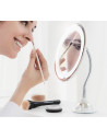 Oglinda cosmetica cu led cu picior flexibil si
