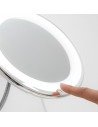 Oglinda cosmetica cu led cu picior flexibil si