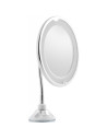 Oglinda cosmetica cu led cu picior flexibil si