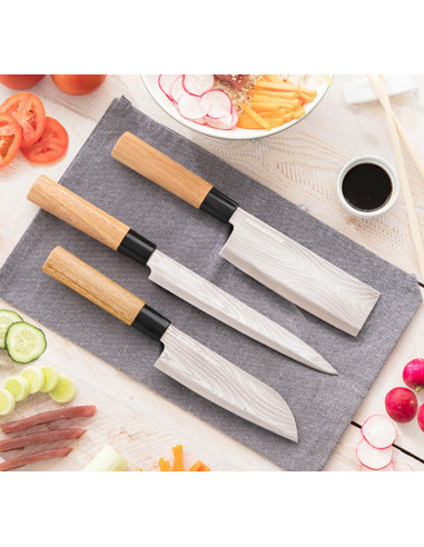 Set de cutite japoneze cu husa de transport