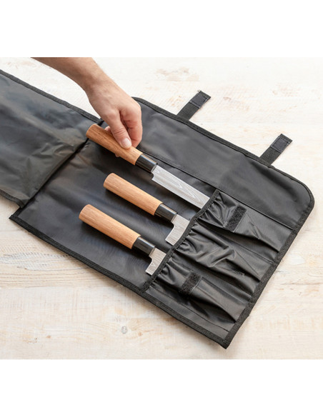 Set de cutite japoneze cu husa de transport