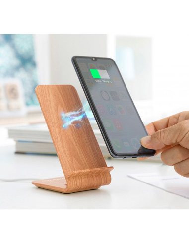 Incarcator wireless cu suport si design cu efect de