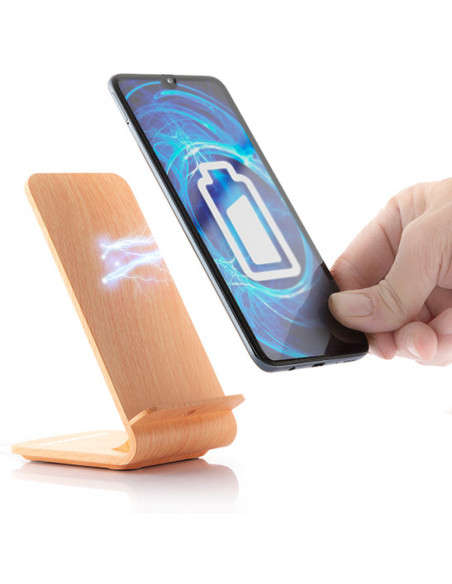 Incarcator wireless cu suport si design cu efect de