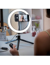 Lampa circulara LED cu trepied si suport selfie pentru