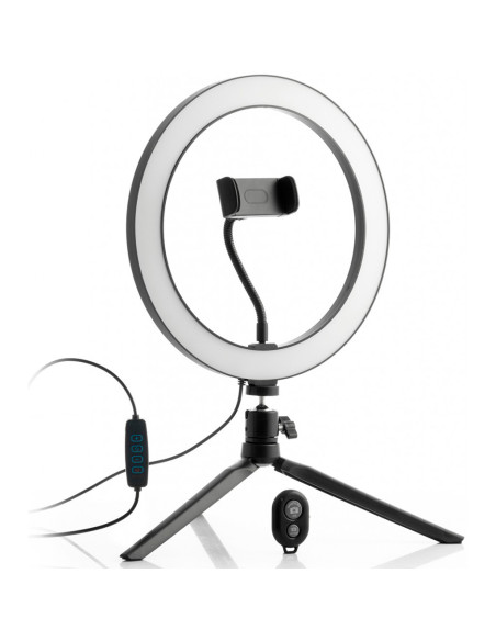 Lampa circulara LED cu trepied si suport selfie pentru