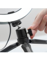 Lampa circulara LED cu trepied si suport selfie pentru