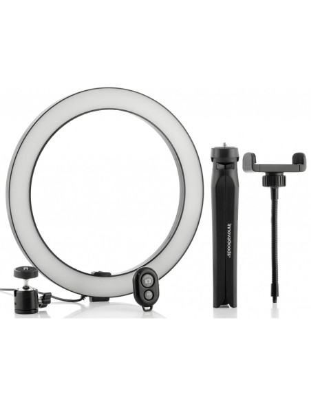 Lampa circulara LED cu trepied si suport selfie pentru