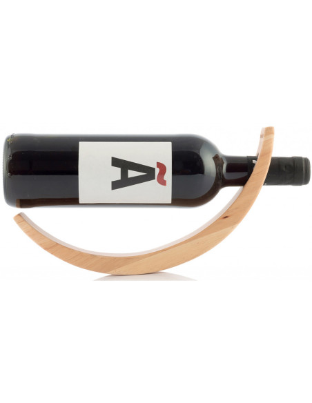 Suport din lemn pentru sticle de vin cu efect de
