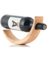 Suport din lemn pentru sticle de vin cu efect de