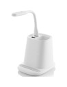 Incarcator wireless cu suport organizator si lampa led usb