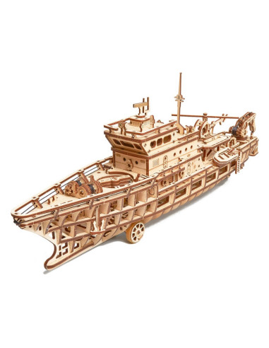 Puzzle 3D mecanic din lemn yacht,UD-00087