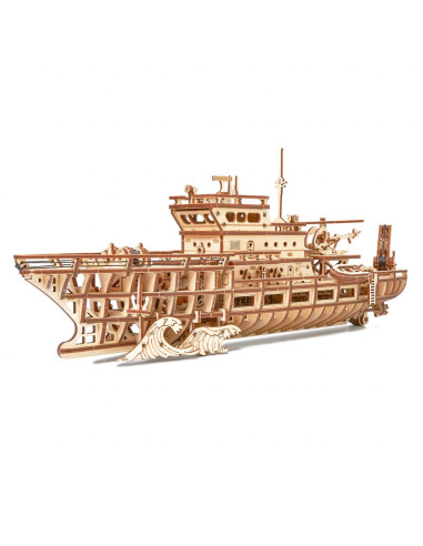 Puzzle 3D mecanic din lemn yacht,UD-00087