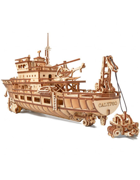 Puzzle 3D mecanic din lemn yacht,UD-00087