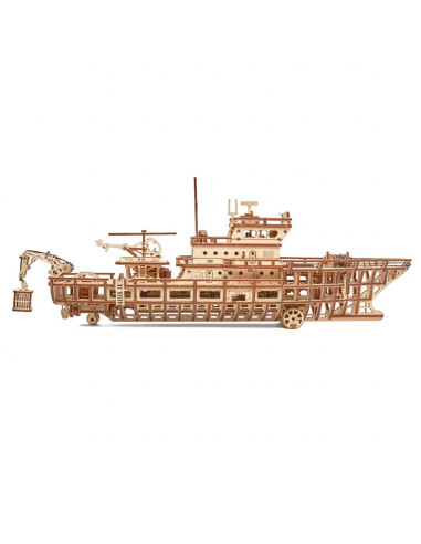 Puzzle 3D mecanic din lemn yacht,UD-00087