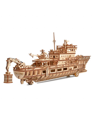 Puzzle 3D mecanic din lemn yacht,UD-00087