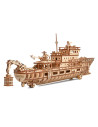 Puzzle 3D mecanic din lemn yacht,UD-00087
