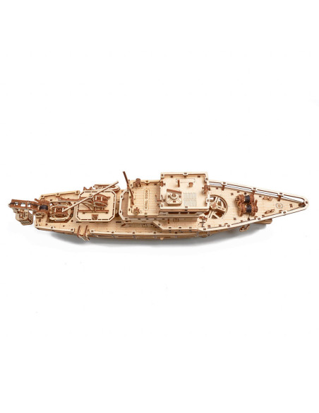 Puzzle 3D mecanic din lemn yacht,UD-00087