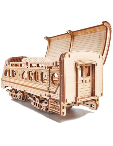 Puzzle 3D mecanic din lemn tren Atlantic Express,UD-00081
