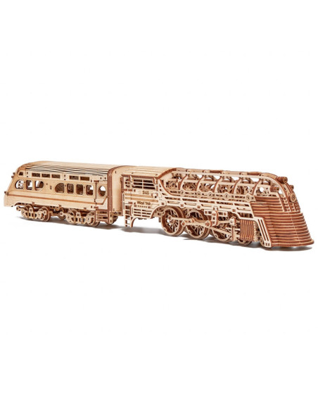 Puzzle 3D mecanic din lemn tren Atlantic Express,UD-00081