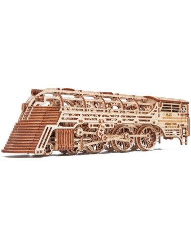 Puzzle 3D mecanic din lemn tren Atlantic Express,UD-00081