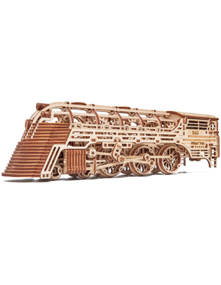 Puzzle 3D mecanic din lemn tren Atlantic Express,UD-00081